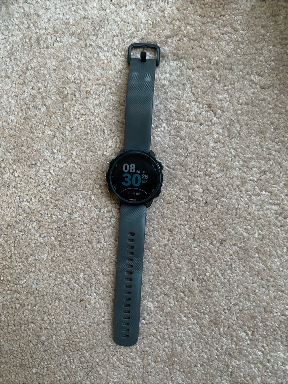 Garmin Forerunner 245 Gray Silicone Band GPS Fitness Smartwatch